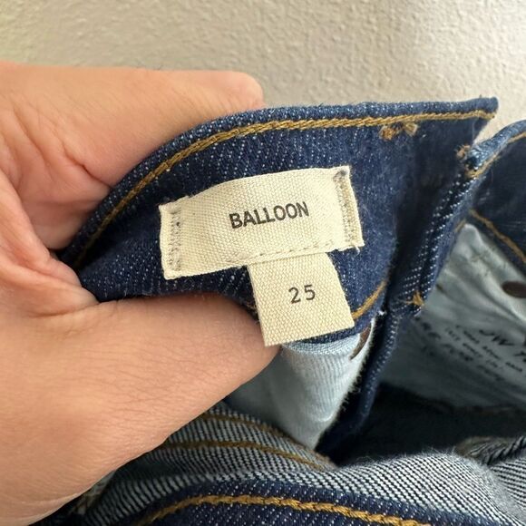 Madewell Balloon Jean Sz 25 Rinse Wash - Picture 8 of 10